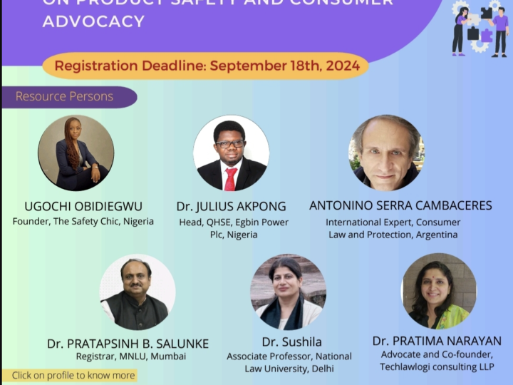 The International Conference on Product Safety and Consumer Advocacy